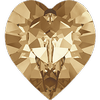 Dreamtime Crystal DC 4884 Heart Fancy Stone Golden Shadow 5.5x5mm
