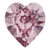 Dreamtime Crystal DC 4884 Heart Fancy Stone Light Rose 6.6x6mm