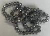 Spark Briolette Beads Light Chrome 6mm