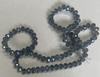 Spark Briolette Beads Metallic Blue 6mm
