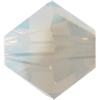 Dreamtime Crystal 5301 Bicone Bead White Opal Satin 6mm