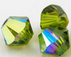 Dreamtime Crystal DC 5328 Bicone Bead Olivine AB 5mm
