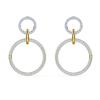 Swarovski Collections Stone Pierced Earrings Hoop Crystal Mix