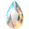 Dreamtime Crystal DC 2303 Pear Shaped Flat Back Crystal Shimmer 14x9mm