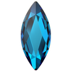 Dreamtime Crystal DC 2201 Marquise (Navette) Flat Back Crystal Bermuda Blue 4x1.8mm