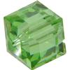 Swarovski 5601 Cube Bead Peridot 4mm