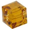 Dreamtime Crystal DC 5601 Cube Beads 8mm Topaz