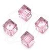 Dreamtime Crystal DC 5601 Cube Beads 8mm Light Rose