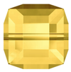 Dreamtime Crystal DC 5601 Cube Beads 8mm Light Topaz
