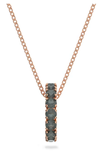 Swarovski Collections Exalta pendantBlack, Rose gold-tone plated