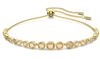 Swarovski Collections Emily bracelet Mixed round cuts, Gold tone, Gold-tone plated