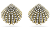 Swarovski Collections - Idyllia stud earrings Shell, White, Gold-tone plated