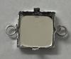 Empty Connector Setting Square with Prongs Imitation Rhodium