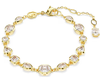 Swarovski Collection Imber Tennis bracelet Mixed cuts, White, Gold-tone plated