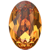 Dreamtime Crystal DC 4120 Oval Fancy Stone Dark Orange 14x10mm