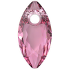 Dreamtime Crystal DC 6437 Marquise Cut Pendant Rose 9mm