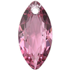 Dreamtime Crystal DC 6437 Marquise Cut Pendant Rose 16 mm