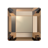 Dreamtime Crystal DC 2400 Square Flat Back Reinvented Light Smoked Topaz 3mm
