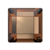 Dreamtime Crystal DC 2400 Square Flat Back Reinvented Smoked Topaz 3mm