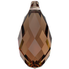Dreamtime Crystal DC 6010 Briolette Pendant Reinvented Smoked Topaz 11x5.5mm
