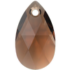 Dreamtime Crystal DC 6106 Pear Shaped Pendant Reinvented Smoked Topaz 16mm