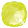 Dreamtime Crystal DC 4487 Large Cushion Cut Square Fancy Stone 27mm Crystal Electric Yellow Ignite