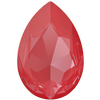 Dreamtime Crystal DC 4327 Large Pear Shaped Fancy Stone Crystal Poppy Red Ignite 30x20mm