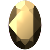 Dreamtime Crystal DC 4120 Oval Fancy Stone Crystal Aurum 14x10mm