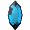 Dreamtime Crystal DC 2200 Navette Flat Back Crystal Bermuda Blue 4x2mm