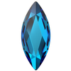 Dreamtime Crystal DC 2201 Marquise (Navette) Flat Back Crystal Bermuda Blue 14x6mm