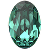 Dreamtime Crystal DC 4120 Oval Fancy Stone ReInvented Caribbean Green 14x10mm