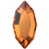 Dreamtime Crystal DC 2200 Navette Flat Back Dark Orange 4x2mm
