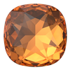 Dreamtime Crystal DC 4487 Large Cushion Cut Square Fancy Stone 27mm Dark Orange