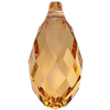 Dreamtime Crystal DC 6010 Briolette Pendant Dark Orange 11x5.5mm