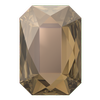 Dreamtime Crystal DC 2602 Emerald Cut Flatback Crystal Bronze 14x10mm