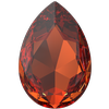 Swarovski 4327 Large Pear Shaped Fancy Stone Persian Red 30x20mm