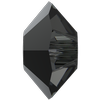 Dreamtime Crystal DC 5305 Squished Bicone Bead Crystal Silver Night 5mm