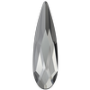 Swarovski 2304 Raindrop Flat Back Crystal Urban Grey 14x3.9mm