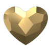 Dreamtime Crystal DC 2808 Heart Crystal Aurum 10mm