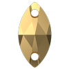 Swarovski 3223 Navette Sew-on Crystal Aurum 12x6mm
