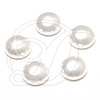 Swarovski 5817 1/2 Drilled Cabochon Pearl White 10mm