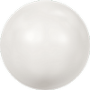Dreamtime Crystal DC 5818 1/2 Drilled Round Pearl White 4mm