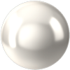 Dreamtime Crystal DC 5818 1/2 Drilled Round Pearl White 12mm