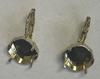 14mm Square Leverback Earring base for Dreamtime Crystal 4483 Bright Gold Shiny