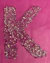 Dreamtime Crystal Sticker Greek Letter Kappa , 25mm Height