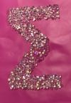 Dreamtime Crystal Sticker Greek Letter Sigma , 25mm Height