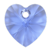 Swarovski 6228 Xilion Heart Pendant Sapphire 10.3x10mm