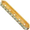 Dreamtime Crystal DC 77730 Rondelle Spacer Bars 5 Hole Chrysolite/Gold