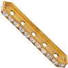 Dreamtime Crystal DC 77730 Rondelle Spacer Bars 5 Hole Crystal/Gold