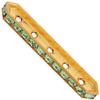 Dreamtime Crystal DC 77730 Rondelle Spacer Bars 5 Hole Peridot/Gold